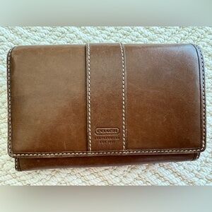 Women’s Coach Cognac Leather Wallet